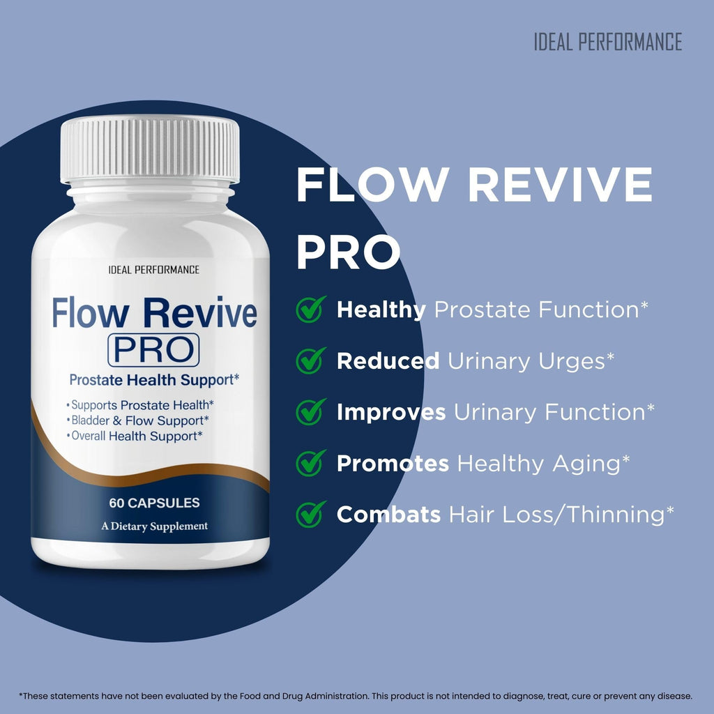 Flow Revive Pills, FlowRevive Supplement, Flow Revive Prostate Supplement Capsules - Maximum Strength Daily Wellness & Comfort, All Natural FlowRevive Pro Health & Wellness Reviews (2 Pack)