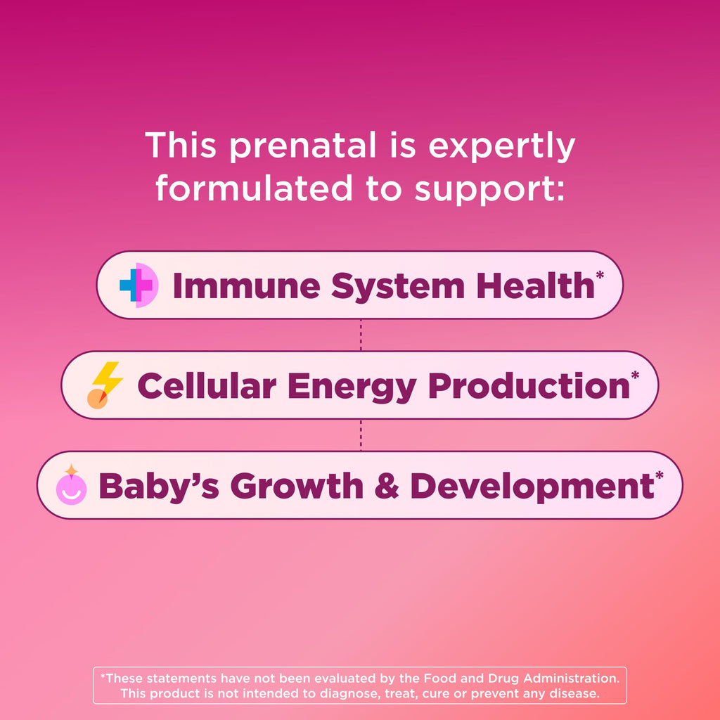 OLLY Prenatal Multivitamin Gummy, Daily Multi Blend for Mommy & Baby, Folic Acid, Omega 3 DHA, Vitamins A & D, Sweet Citrus Flavored, 42 Day Supply - 84 Count