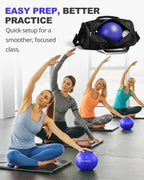 Trideer 9-Inch Pilates Ball, Small Exercise Ball for Yoga, Core Training, Physical Therapy, Balance, Stability and Stretching Pilates Equipment with Inflation Straw
