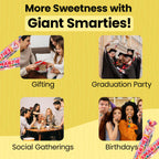 Smarties Candy Giant Rolls - Gluten & Vegan Free - Classic Sweetness From Family Owned Company Since 1949, Peanut & Dairy Free - Individually Wrapped Bulk Halloween Candy- 2.2 Pound (Pack of 2)