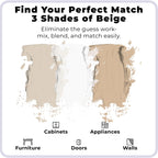spot. Touch-Up Paint | Matte Finish for Cabinets, Walls, Doors & Furniture | Multi-Tone Beige Repair Kit | Quick-Dry, Self-Priming, Low-Odor, Eco-Friendly | No-Sanding or Primer Needed | 3 Pack