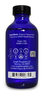 Organic, Witch Hazel – 100% Pure, Witch Hazel, for Face, Acne, Butt, Skin, Scalp, Hair, Body by Zongle Therapeutics, 4 OZ
