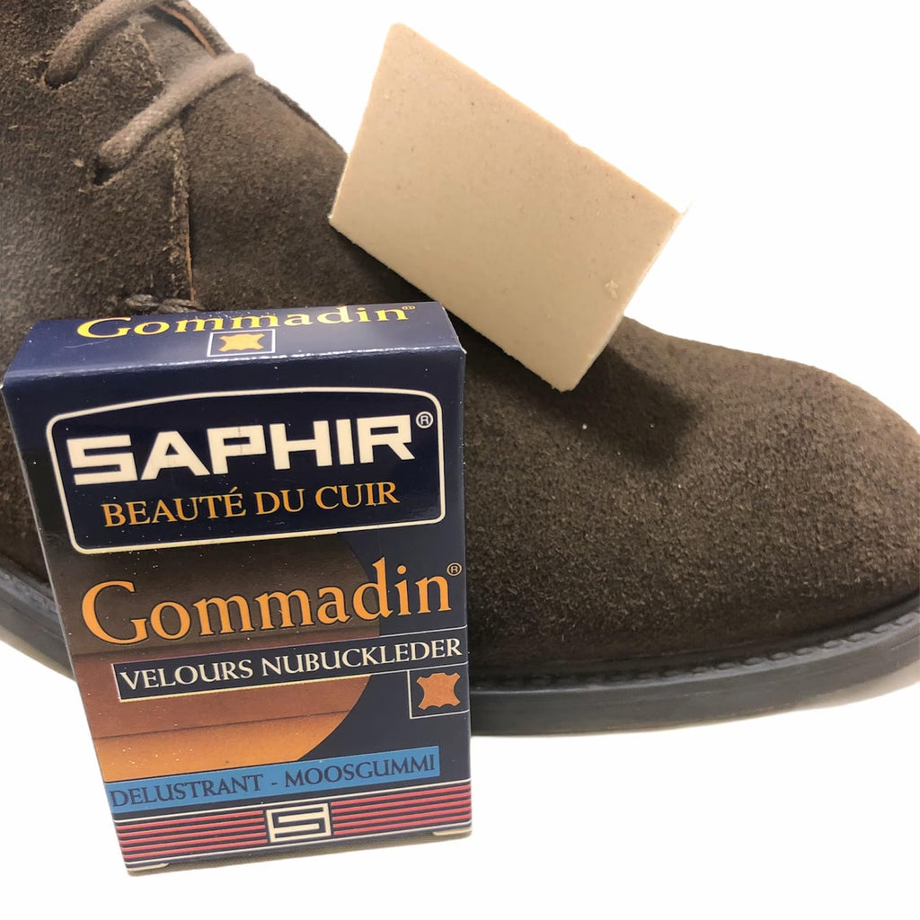 Saphir Gommadin - Nubuck Suede Eraser Block - Cleaning Suede, Nubuck and Velvety Leathers - Anti-Shine