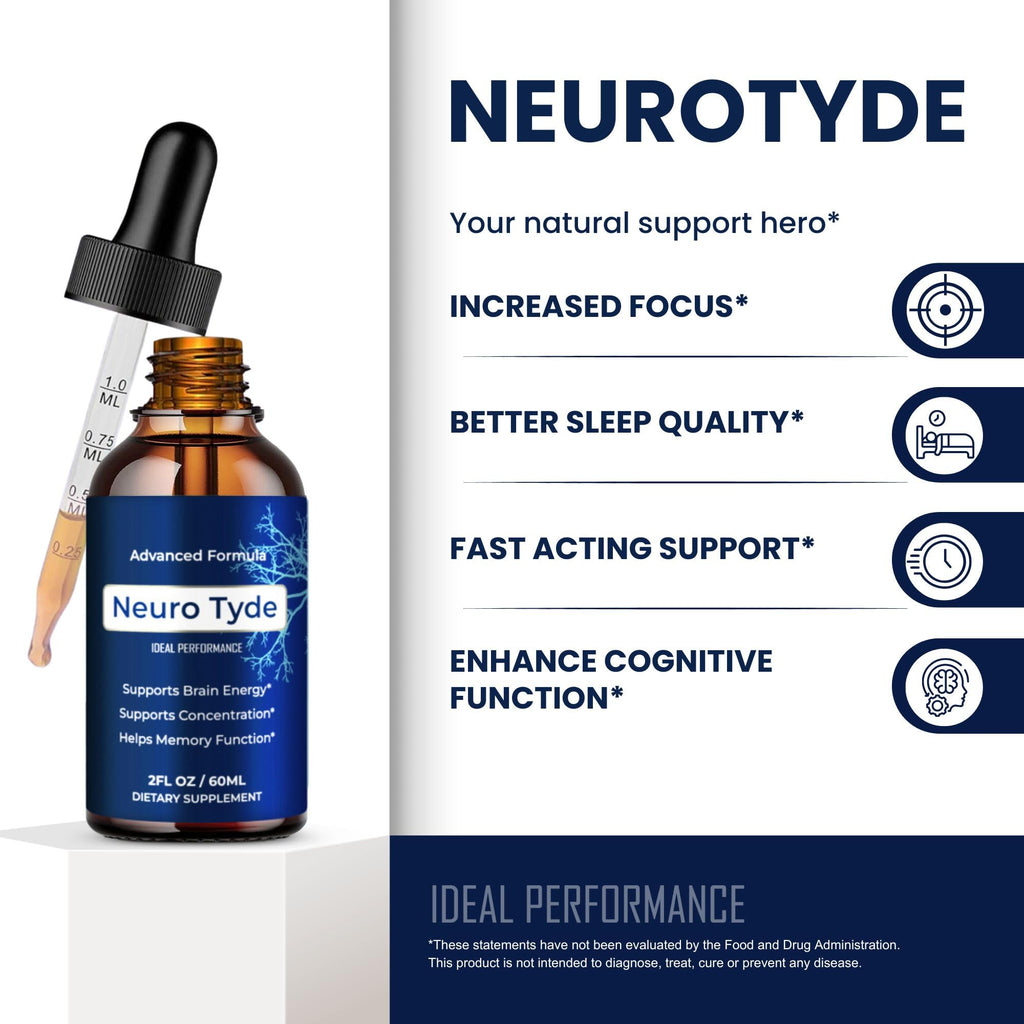 NeuroTyde Drops, Neuro Tyde Droppers Reviews (3 Pack)