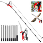 Pole Saws for Tree Trimming - 14FT Dual-Pulley Tree Pruner, Tree Trimmers Long Handle Pruner, Manual Pole Saw for Yard & Garden, Gardening Hand Tools