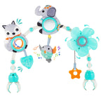 Lynncare Adjustable Arch Bassinet Toys for Infant & Toddlers, Stroller Arch, Baby Crib Toys with Fascinating Hanging for Stimulating Baby’s Senses and Developing Motor Skills