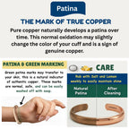 USTeckno Hand Forged 100% Pure Copper Bracelet. Made with Premium Solid High Gauge Copper and Health benefits. Enhance your well-being in style