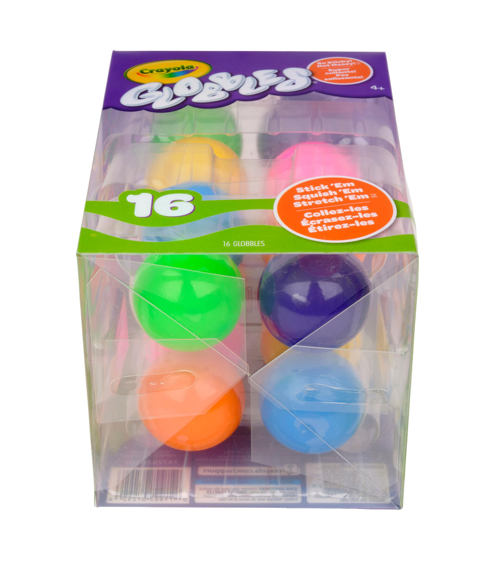 Crayola Globbles Squish Toys, 16ct, Sticky Stress Ball, Kid Stocking Stuffers