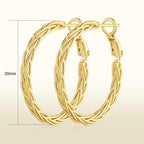 Amoxos Gold Earrings for Women 14K Gold Hoop Earrings for Women