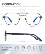 ANYLUV Blue Light Glasses for Woman/Men, Blue Light Blocking Glasses Women Computer Gaming Glasses for Eye Protection
