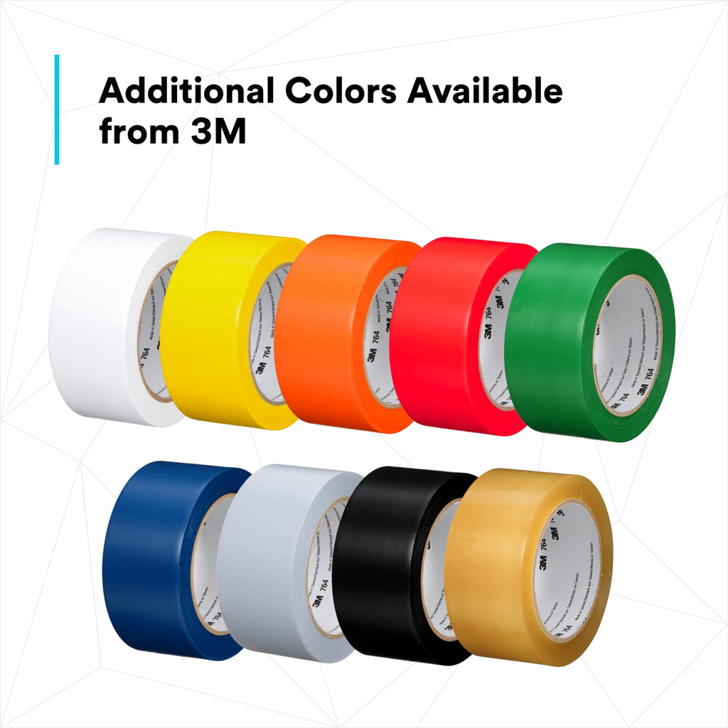 3M General Purpose Vinyl Tape 764, Red, 2 in x 36 yd, 5 mil, 1 Roll
