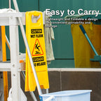 XPCARE 3 Pack 24 IN Caution Wet Floor Sign Bilingual Foldable Safety Sign