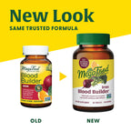 MegaFood Blood Builder Iron Supplement for Women & Men - Increase Iron Levels Without Side Effects - Combats Fatigue - with Vitamin B12, Folic Acid & Vitamin C for Absorption - Vegan - 180 Tablets