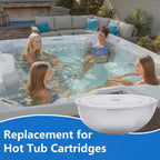 Hot Tub Cartridges Replacement for Frog Ease Floating System for Hot Tubs, 6Pack
