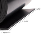 Neoprene Rubber Sheet Solid Rubber Strips Roll PadInsulation for Weather Stripping, Gasket, Shield, Costume, Seal, DIY (3/16 (.187") Thick, 8" Wide X 10' Long)