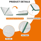 2 Pcs Foldable Garden Row Accelerator Plants Cover-31.9" x 12.2" x 14.1"