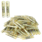 VAMRONE 250PCS Yellow Heat Shrink Butt Wire Connectors 12-10 AWG, Insulated Waterproof Electrical Wire Connectors Automotive Marine Grade Wire Crimp Terminals Butt Splices, Ideal for Boat, Truck,
