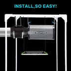 MELONFARM 6" Air Carbon Filter Smelliness Control with Australia Virgin Charcoal, Odor Removal Carbon Filter for Grow Tent, Inline Fan, Hydroponics, Pre-Filter Included, Insulated Flange 6" x 12"
