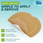Inspire Sacral Silicone Foam Dressing Large Waterproof Bandages for Wounds, Burns & Bed Sores Safe for Sensitive Skin, Adhesive Pad Sacrum Dressings for Post-Surgery Wound Care (7 x 7 in) (15 Pack)
