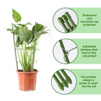 8 Pack Tomato Cage Plant Support Cages for Garden, 18 inches Tomato Trellis for Climbing Plants, Upgrade Garden Plant Stakes with Adjustable Ring, Tomato Rings for Support