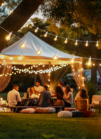 Brightown 29 Feet LED Outdoor String Lights with Shatterproof G40 Edison Bulbs, Connectable and Weatherproof Strand, Commercial Grade Patio Lights for Backyard Garden Patio Decorative, White