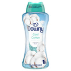 Downy Cool Cotton In-Wash Laundry Scent Booster Beads, 24 oz, laundry scent beads, Long-lasting Freshness