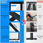 RELIANCER Magnetic Thermal Insulated Door Curtain,Waterproof EVA Door Cover,Fit Doors Size Up to 38"x82",Temperature Protection Insulated Doorway Curtain Partition,Patio Self-Closing Doors Net Screen