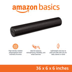 Amazon Basics High-Density Foam Roller for Exercise, Stretching and Muscle Recovery, 36 Inches, Black