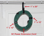 Reusable Cinch Straps 1" x 15" - 12 Pack, Multipurpose Quality Hook and Loop Securing Straps (White) - Plus 2 Free Bonus Reusable Cable Ties