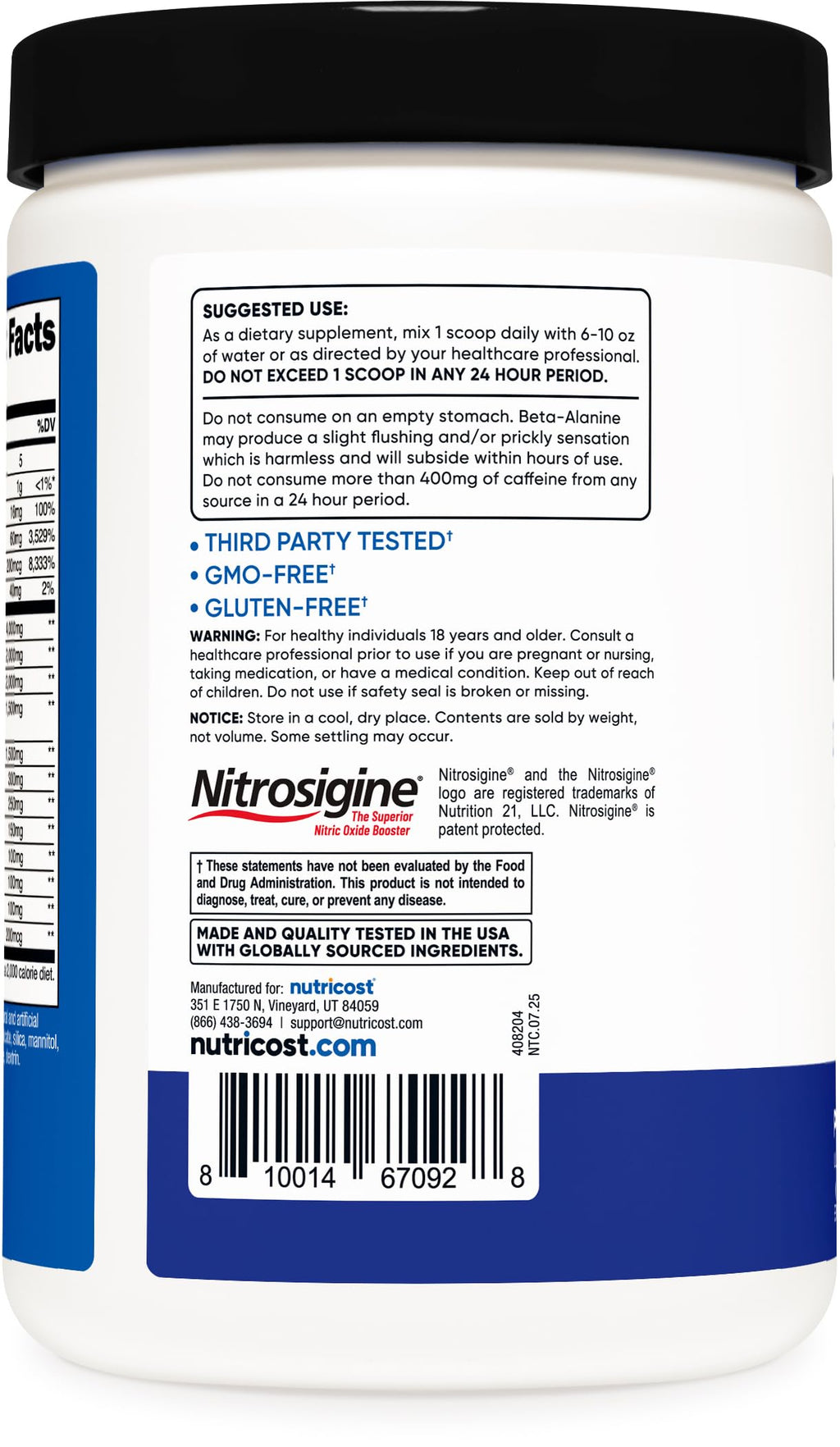 Nutricost Pre-X Xtreme Pre-Workout Powder Complex, Blue Raspberry, 30 Servings, Vegetarian, Non-GMO and Gluten Free
