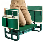 AUROPEAK Garden Kneeler and Seat, 7-Level Adjustable Stool with Handles
