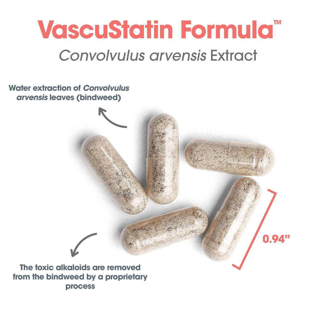 Allergy Research Group ARG VascuStatin Formula - Supports Immune Function and Tissue Health - Delivers 2 g Field Bindweed Extract per Serving - 30 Servings - 120 Capsules