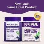 Natrol Melatonin 10mg Sleep Aid Supplement, 80 Count MelatoninMax Gummies, Blueberry Flavor, 10 mg Melatonin Gummies for Occasional Sleeplessness, 80 Day Supply