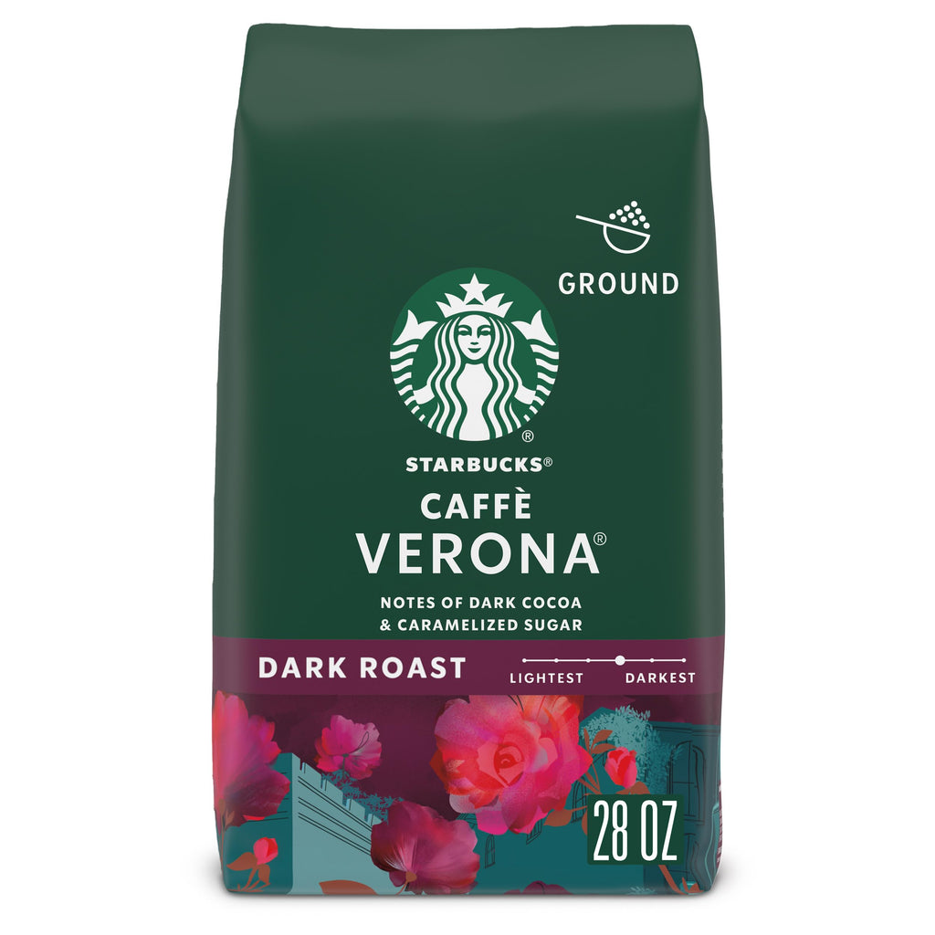 Starbucks Ground Coffee Caffè Verona Dark Roast, 28 oz Bag
