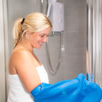 BLOCCS 100% Waterproof Cast Covers for Shower Arm - Swim Cover, Cast Bag for Bath. Durable Cast Sleeve for Swimming - #ASA70 - Adult Short Arm