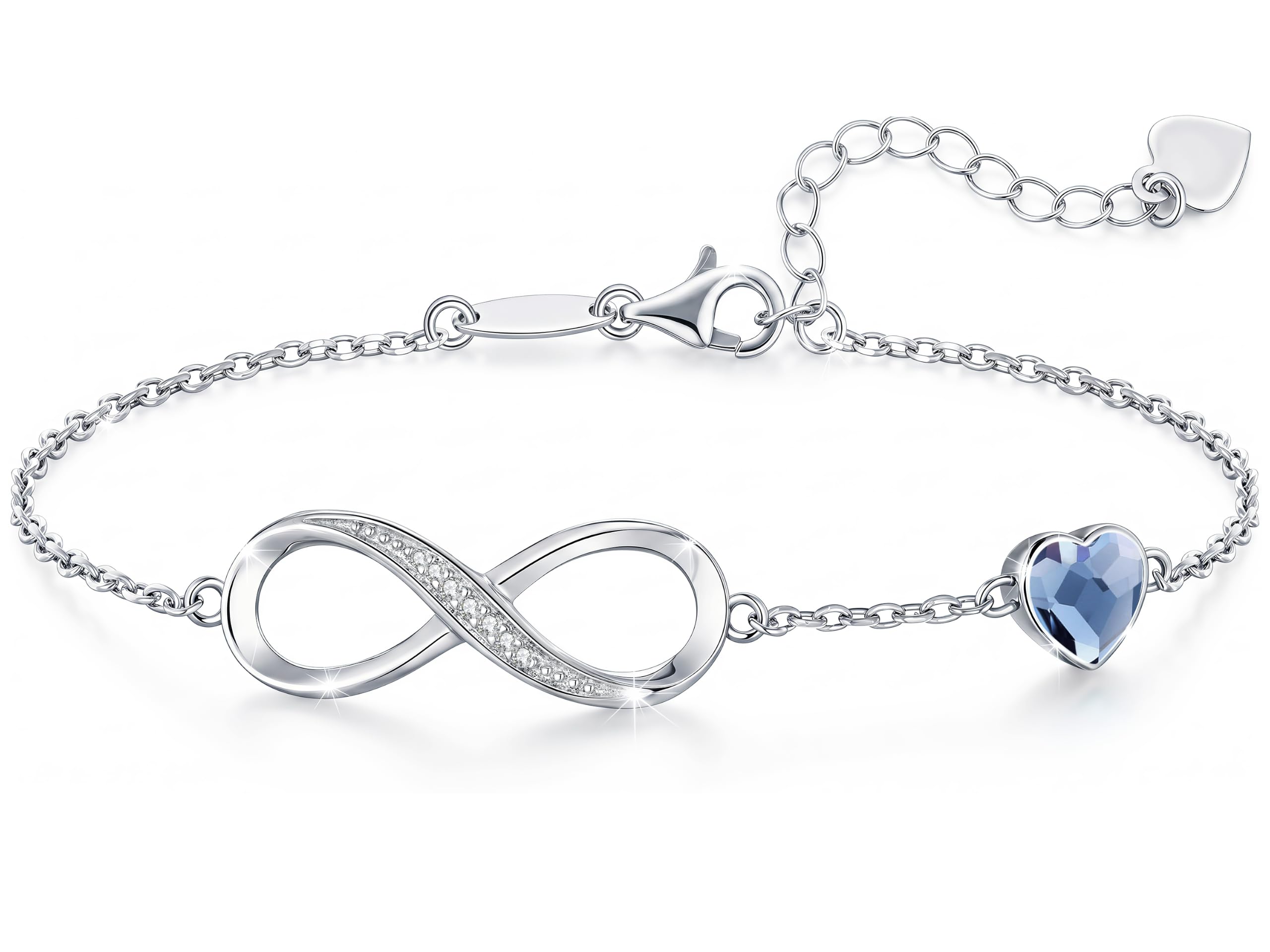 CDE Birthstone Infinity Bracelet Hypoallergenic WaterProof Jewelry Gift