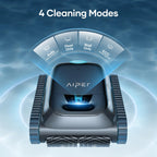 (2026 Upgrade) Aiper Scuba S1 Robotic Pool Cleaner, Wall & Waterline Cleaning, Double Filtration, Extended 180-Min Battery Life, Smart Navigation, App Support, OTA Upgrade