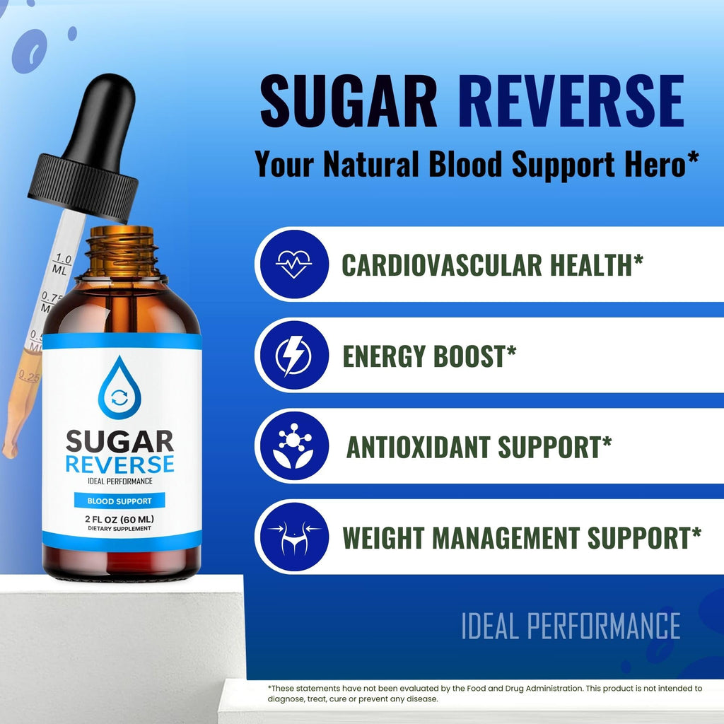 Sugar Reverse Drops, Sugar Reverse Liquid Drops Supplement Advanced Formula Vitamin Supplement - Maximum Strength, SugarReverse Liquid Drops Official Formula, Sugar Reverse Drops Reviews (3 Pack)