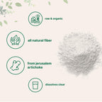 Micro Ingredients Organic Inulin FOS Fiber Powder, 2.2 lbs | Quick Water-Soluble Prebiotic | Natural Fiber for Smoothies & Drinks | Vegan Friendly, Dissolves Clear