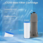 Future Way C1200 Pool Filter Cartridge Replacement for Hayward Star Clear Plus C1200, Replace Pleatco PA120, Hayward CX1200RE, Unicel C-8412, 120 sq.ft, 2 Pack