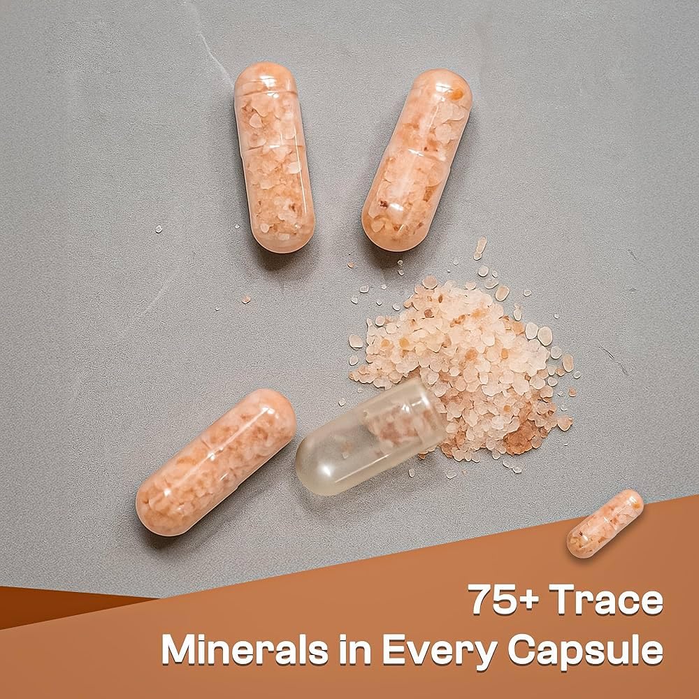 Pink Himalayan Salt Capsules 540 Caps (850 mg) Keto Diet Electrolyte