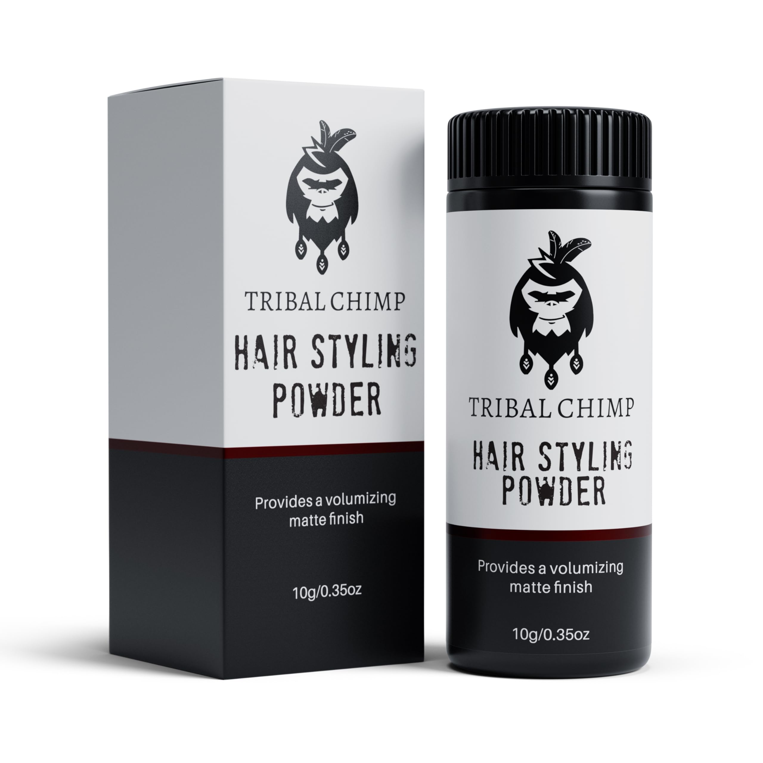 Tribal Chimp Hair Styling Powder for Men & Women – Hair Volumizer & Texture Powder for All Hair Types with Matte Finish – 24H Invisible Hold, Adds Volume & Texture, Non-Sticky and Smells Great – 10g