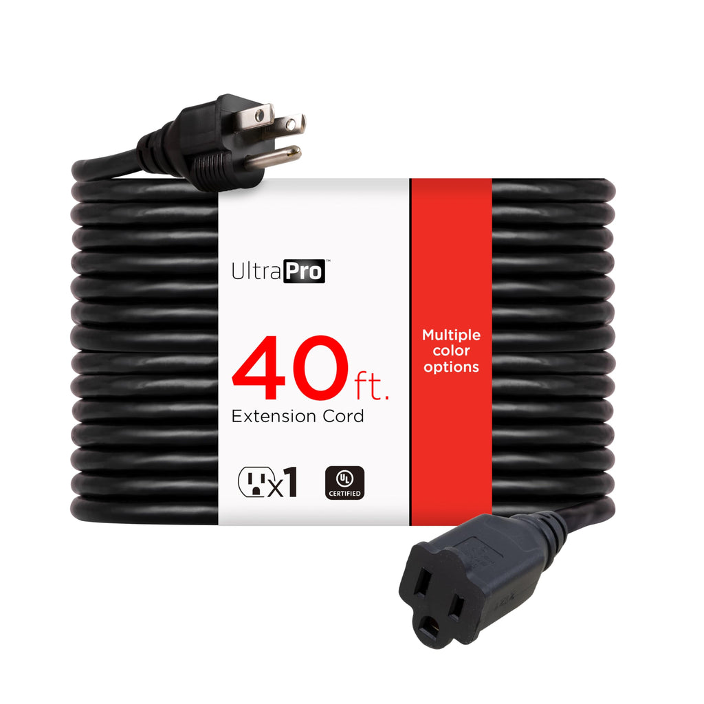 UltraPro Outdoor Extension Cord, 40 Ft, Heavy Duty Extension Cord