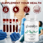 Glucolyn Capsules, Official Glucolyn Pills with All Natural Ingredients, Advanced Glucolyn Overall Health and Wellness Vitamin Support Supplement with Max Strength Multivitamins Support (60 Capsules)