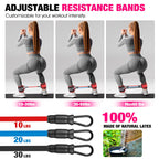 HOXWC Ankle Resistance Bands with Cuffs, Glutes Workout Equipment, Ankle Bands for Working Out, Exercise Bands for Butt Lift Women, Workout Equipment for Kickbacks Hip Gluteus Training Exercises
