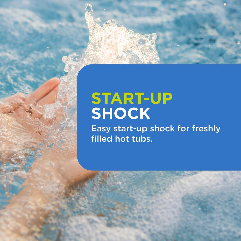 FROG Jump Start for Hot Tubs - Start-Up Chlorine Shock Removes Organic Contaminants & Establishes Chlorine Level - Hot Tub Set Up & Treatment - 6 Pack
