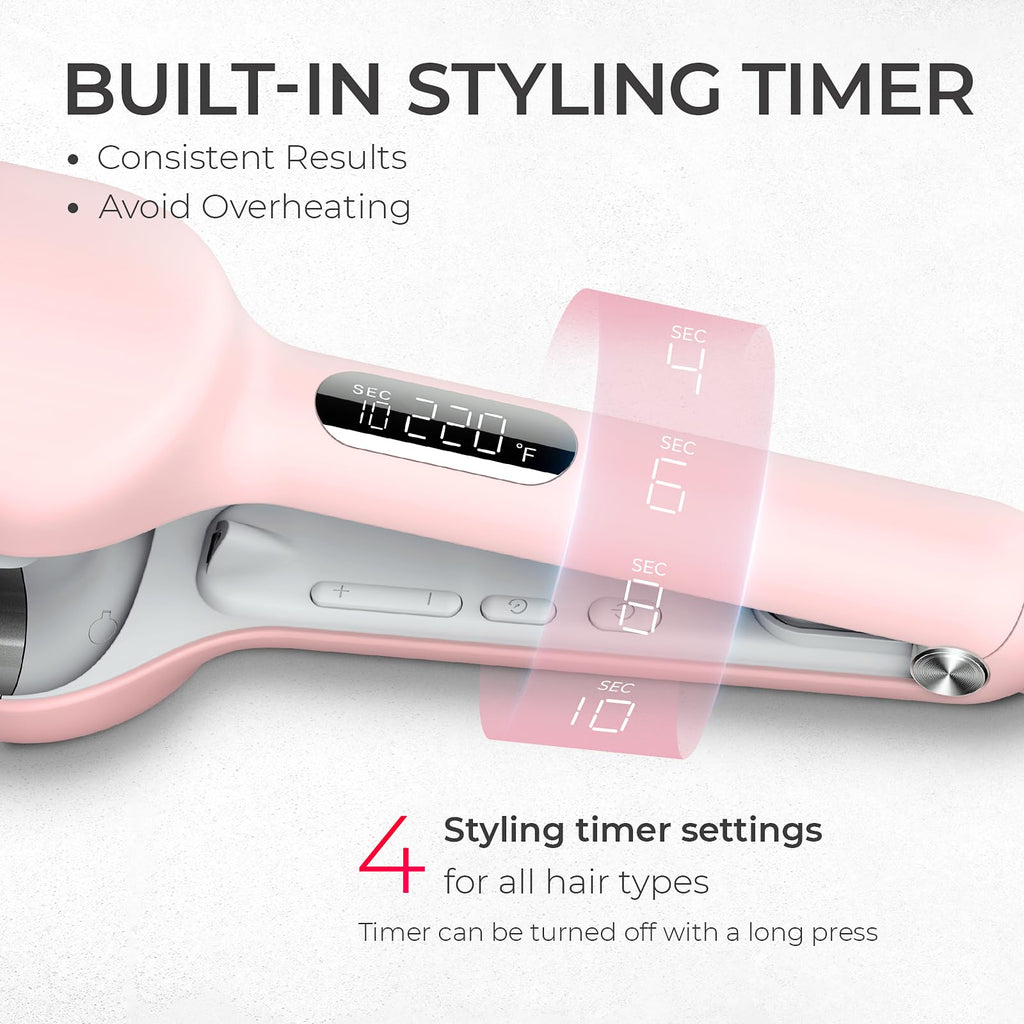 Curling Iron Hair Crimper Waver, TYMO ROVY Beach Waves Hair Curler