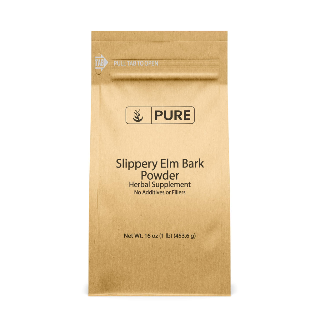 PURE ORIGINAL INGREDIENTS Slippery Elm Bark Powder (1 lb), Pure & Natural, Vegan, Gluten-Free