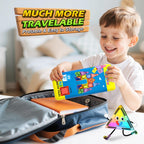 Mini Magnetic Tiles Travel Toddler Toys with Metal Tin Portable STEM Building Kids Toys for 3 4 5 6 7 8+ Years Old Boys & Girls & Birthday Gifts