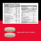 GNC Mega Men Performance and Vitality Vitapak Program, Convenient Complete Nutrition, 5 Products in 1 Packet, Circulation, Blood Flow, Prostate Health, Sexual Function, 30 Packs